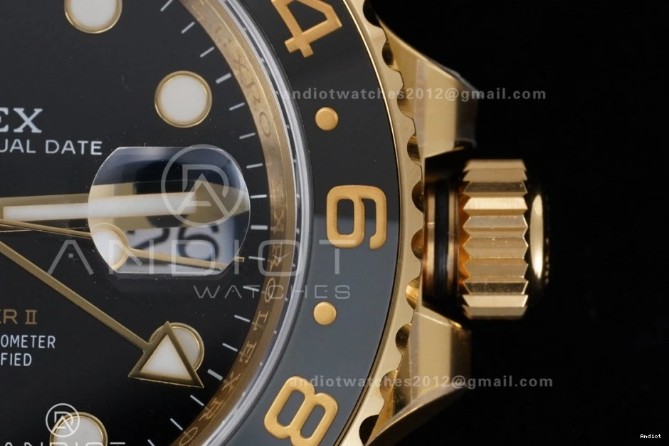 GRNR GMT Edition SH3285 Dial YG Master 126718 Bracelet New ARF on Jubilee Black II V2 Best 1204